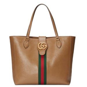 Gucci Medium tote bag with Double G and Web